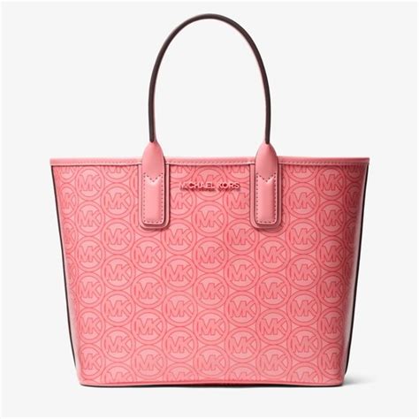 grapefruit michael kors purse|Jodie Small Logo Jacquard Tote Bag .